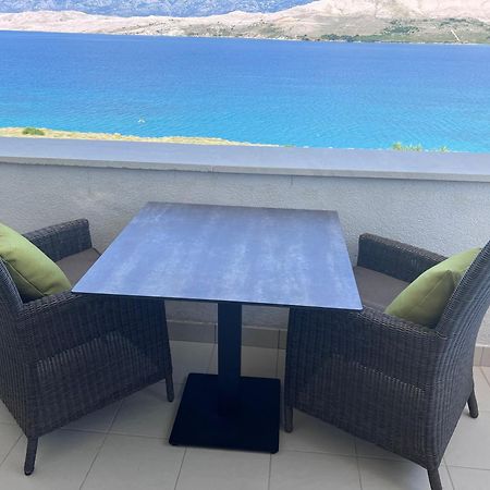 Studio Apartma Pag Blue Ocean 1 With Sea View Pag Town Exteriör bild