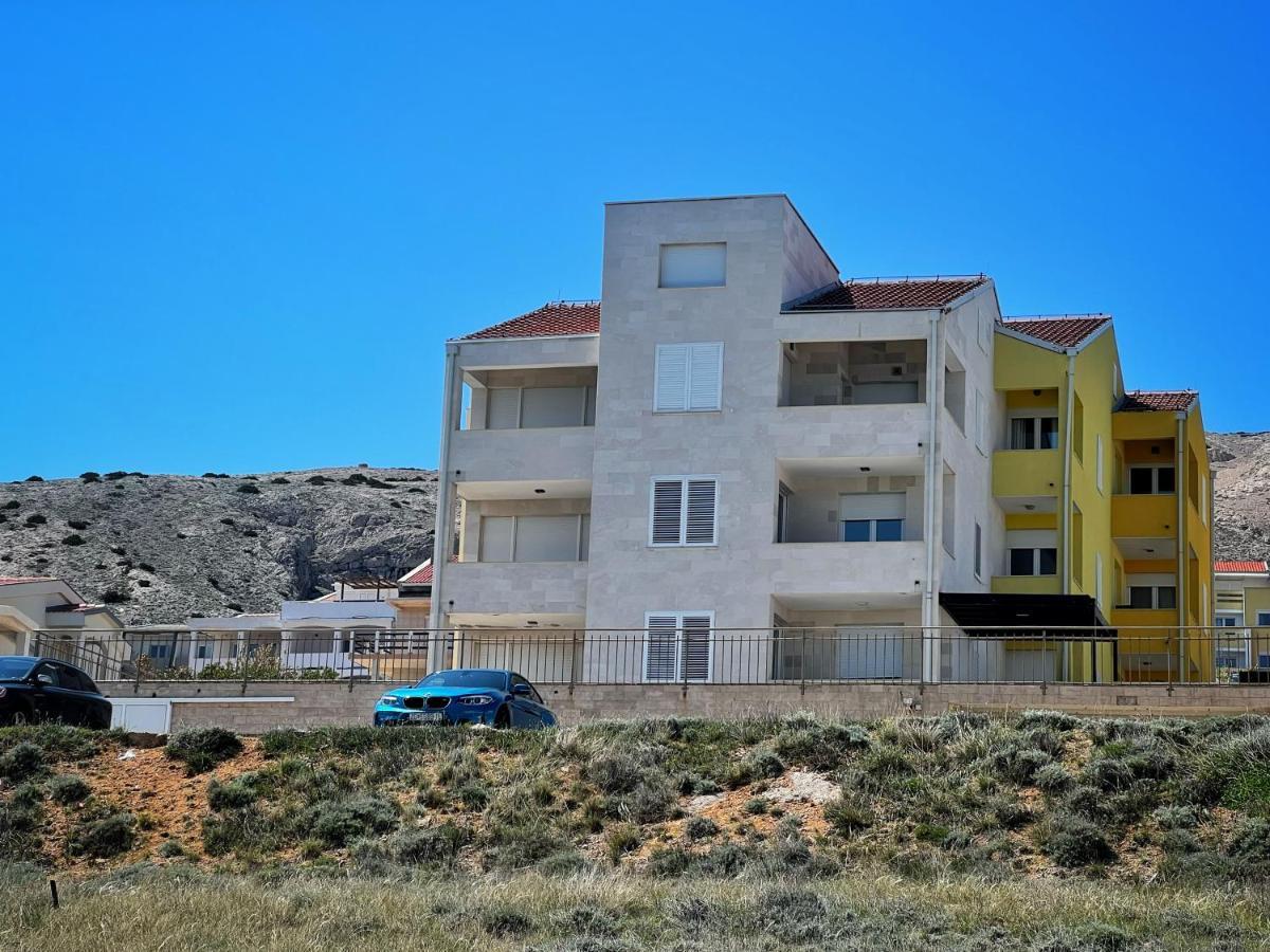 Studio Apartma Pag Blue Ocean 1 With Sea View Pag Town Exteriör bild